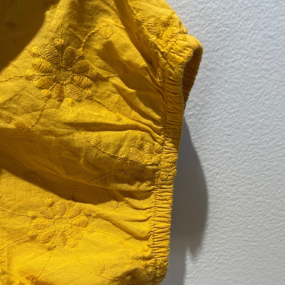 St. John's Bay Mustard Yellow Blouse - Picture 2 of 4